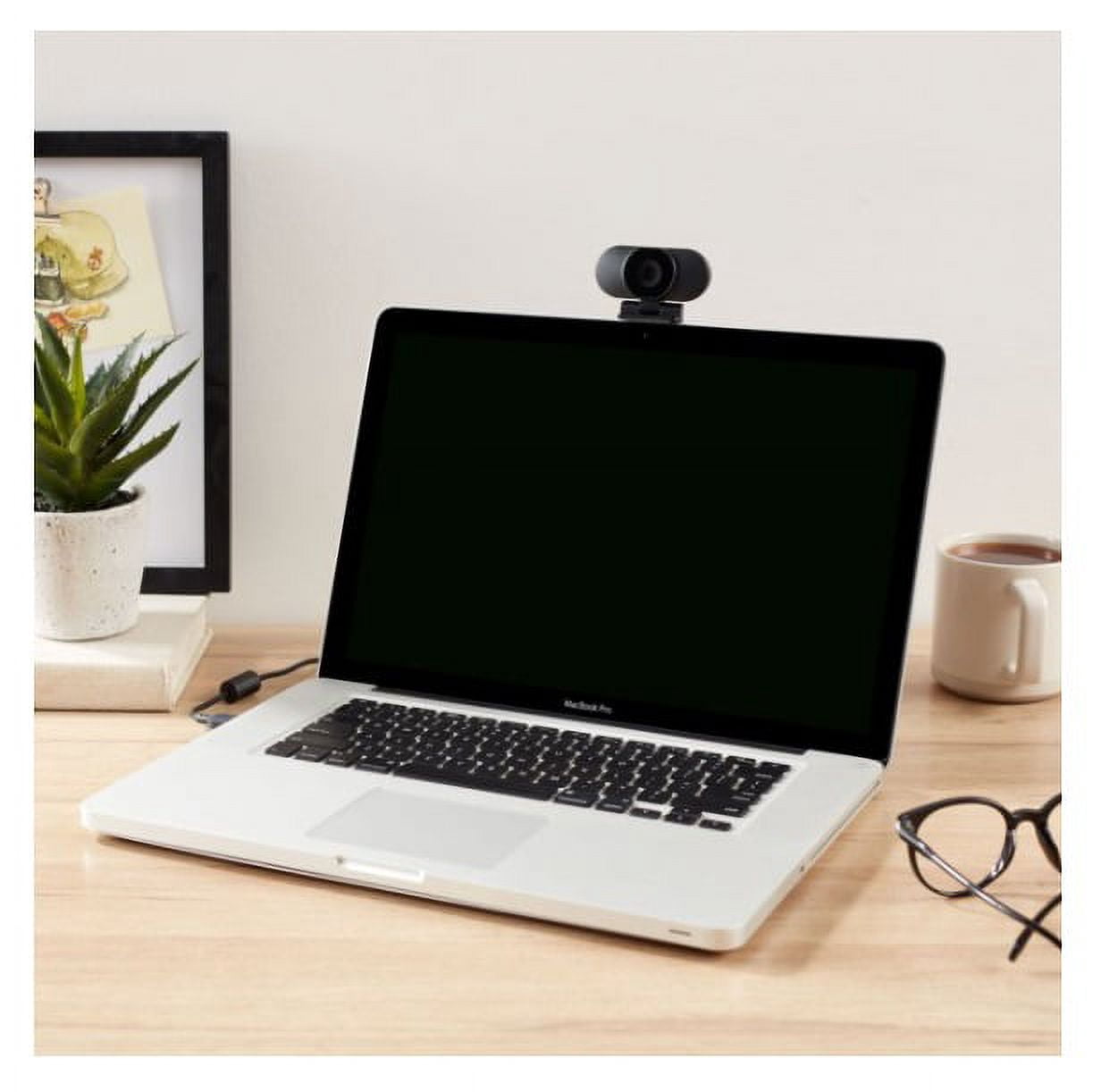 onn. 100028731 Webcam with Autofocus, Up to 1440p Resolution, Built-in Microphone