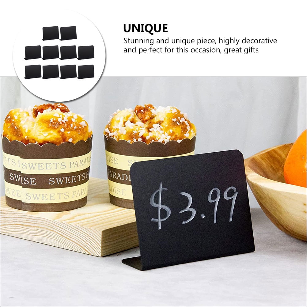 30 PCS Mini Tableau Noir,Ardoise Effacable,Mini Ardoise De Table