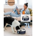 thumbnail image 3 of Dog Water Fountain for Large Dogs, 7L/236oz/1.8G Stainless Steel Pet Water Dispenser with Multi-Filtration, Automatic Dog Water Bowl Fountain for Inside - Navy, 3 of 8