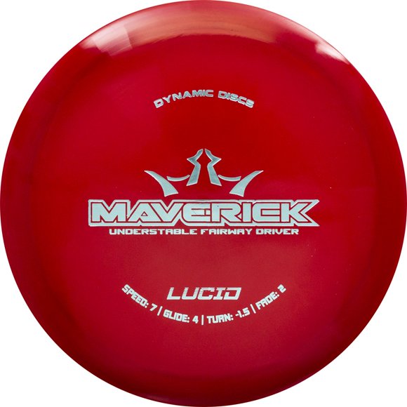 Dynamic Discs Lucid Maverick Fairway Driver Golf Disc [Colors May Vary] - 173-176g