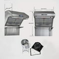 thumbnail image 4 of Savona - 30" Wall Mount Range Hood with Hybrid Filters & Back Splash, 4 of 9