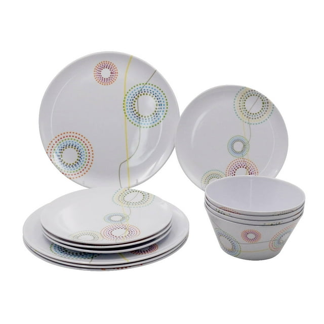 Vajilla de Cocina Melamina Tulum 12 pz Fraciel Fraciel Tulum