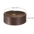 thumbnail image 2 of 2Pack Leather Belt Loop Keepers, 11.5cm Outer Girth Belt Strap Ring Buckle (Coffee), 2 of 6