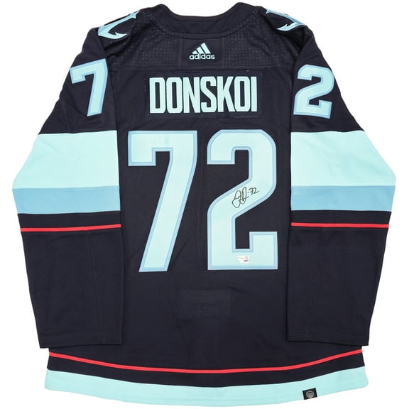 Seattle Kraken Joonas Donskoi Autographed Blue Adidas Authentic Jersey Size 54 With Inaugural Season Patch Fanatics Holo 235584