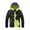 Black, variant on Women's Fall Winter Color Block Puffer Jacket - Lightweight Waterproof Hooded Quilted Down Coat, Warm Windproof Outdoor Hiking Ski Outerwear