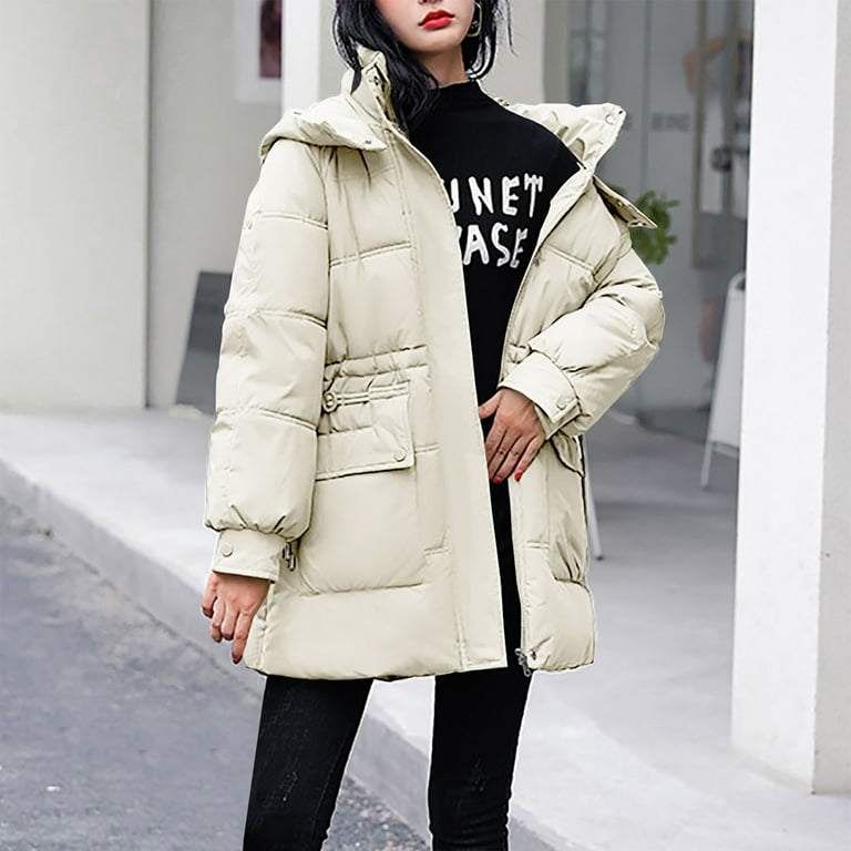 Axiiglly Puffer Jacket for Women Casual Workout Long Bread Jackets