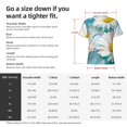 thumbnail image 4 of Bixox Men's Daisy Flowers Printed Short Sleeve Skinny Athletic T-Shirt, 4 of 6