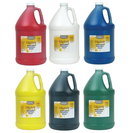 UPC: 0194629000036 | Little Masters® Washable Tempera Paint 128 oz. Bottles Pack of 6