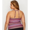 thumbnail image 2 of Anne Cole Signature Womens Plus Size Stevie Stripe Tankini Top Style-18PT20695, 2 of 3
