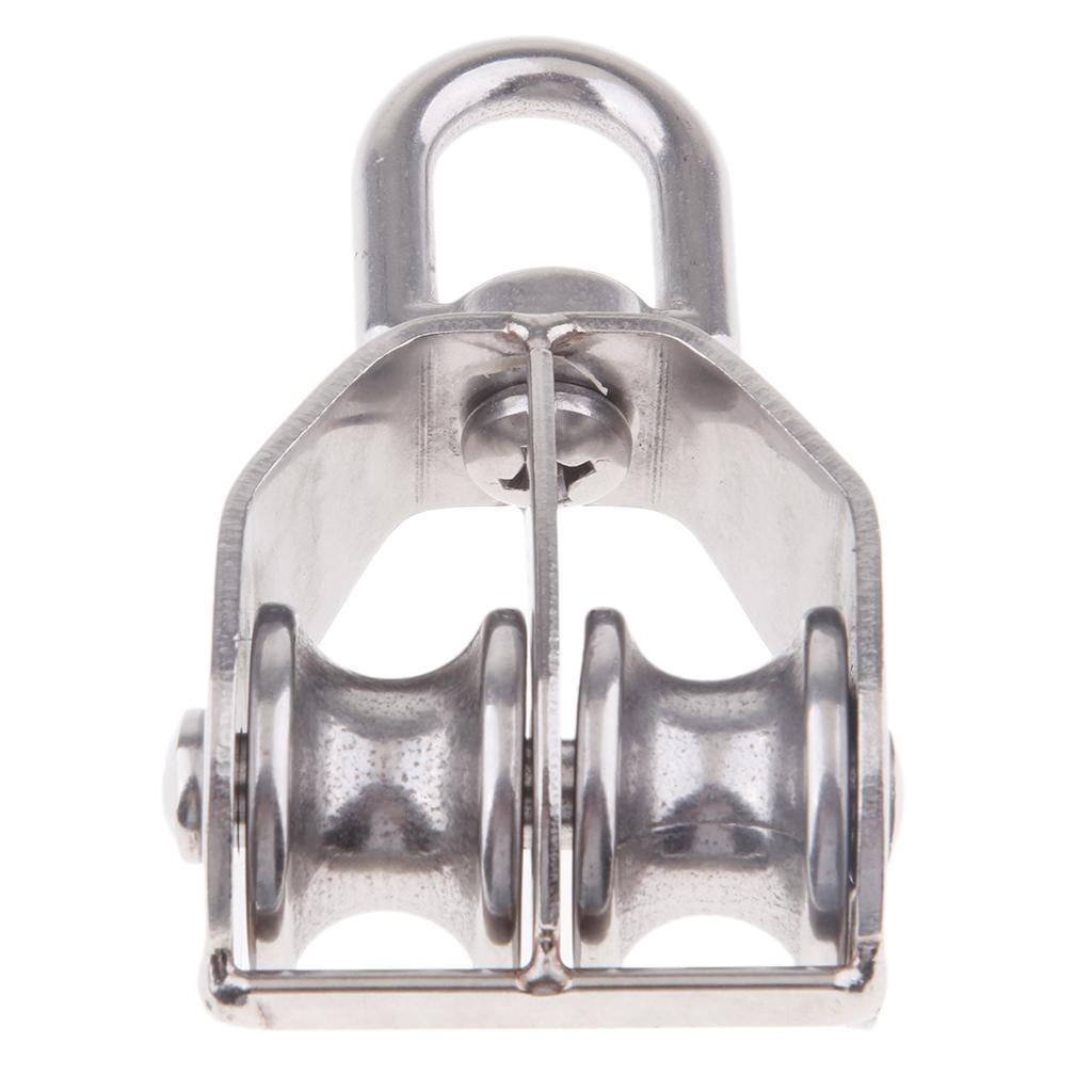 Wire Rope Double Pulley Blocks, Anchor Rigging Lifting Wheel Swivel