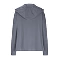 thumbnail image 4 of SHTXOZHI Veste Athlétique Légère pour Femmes Protection Solaire Fermeture Éclair Complète Manches Longues Chandails à Capuchon Randonnée Extérieur, 4 of 7