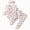 R001-White, variant on NOLDARES Newborn Infant Girl Fall Winter Clothes Rib Knit Romper Print Pants Headband Baby Clothes for Girls 0 3 6 12 18 24 Months 3PC(Wine,3-6 M)