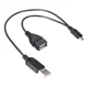 thumbnail image 2 of Cable Usb 2.0 De A Otg Host Power Micro Usb Y Divisor A Usb, 2 of 8