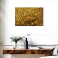 thumbnail image 3 of Elephant Stock Gold Mosaic Wall Art - Horizontal Canvas Wall Art - Living Room Wall Decor - Abstract Canvas - Gold And Black Decor - 30" x 20", 3 of 8