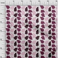 thumbnail image 2 of oneOone Viscose Chiffon Burgundy Fabric Leaves Block Sewing Material Print Fabric By The Yard 42 Inch Wide, 2 of 4