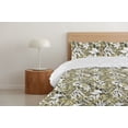 thumbnail image 4 of Ambesonne Leafy Design Down Alternative Quilt Comforter, Modern Leaves Exotic, Twin XL, White Pale Olive Green, 4 of 5