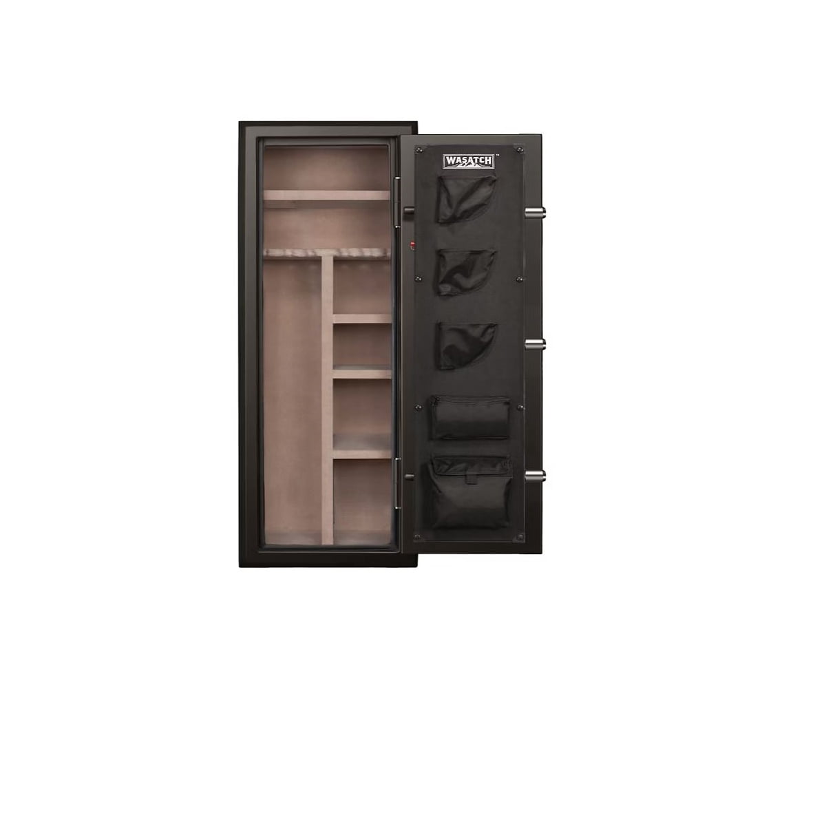 Restored Wasatch 22 Gun Fire/Waterproof Steel Safe w/ Electronic Lock, 2 Backup Keys, 4 Shelves, Carpeted Interior, Anti-Tamper, Theft Alert 22EDBWBJ (Refurbished)