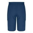 thumbnail image 6 of Gamivast of the Day Mens Casual Cargo Shorts Drawstring Classic Cargo Stretch Short with Multi Pockets Outdoor Casual Sportswear Shorts Navy L Previous, 6 of 8