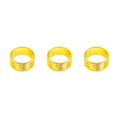 thumbnail image 2 of bedienty Knitting Rings Finger for Protection Thimble Adjustable Sewing Loop Specially-designed Crochet Tools for Home Yarn Crafts Thicken Fu Gold Ring 3Set, 2 of 6