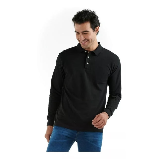 Playera Tipo Polo Optima Hombre M/l