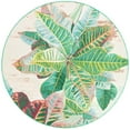 thumbnail image 2 of Unique Loom Outdoor Botanical Collection Area Rug - Foliage (7' 1" Round Multi/Blue), 2 of 8