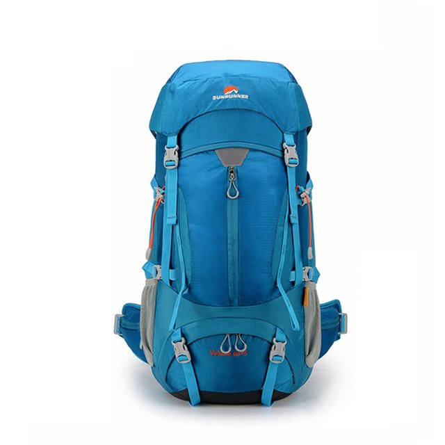 YIXIAO-mochila de acampada de gran capacidad para exteriores, morral de viaje impermeable, con cubierta de lluvia, senderismo, 65L, SD0198 Fivean unisex
