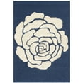 thumbnail image 2 of SAFAVIEH Cambridge Permelia Geometric Floral Wool Area Rug, Navy/Ivory, 6' x 6' Round, 2 of 10