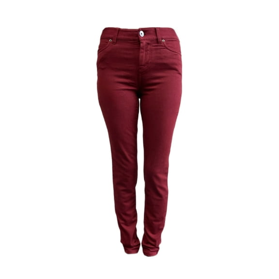 ECRU Women's Slim Leg Casual 5 Pocket Crimson Martin Jeans, Bordo, 00