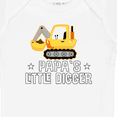 thumbnail image 4 of Inktastic Papa Little Digger Construction Truck Boys Baby Bodysuit, 4 of 5