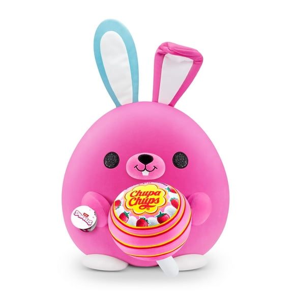 Juguete de peluche con forma de conejito de gran tamaño, 35 cm, con chupas para picar