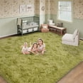 thumbnail image 6 of ZENELESS Large Fluffy Rugs for Living Room,9x12ft Rectangular Shag Rug Carpets for Living Room Bedroom Nursery Grass Green, 6 of 7
