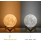 thumbnail image 3 of 1 lámpara de luna 3D (5.9 in), luz nocturna LED, lámpara decorativa con interruptor táctil, lámpara recargable USB, dormitorio, sala de estar, cafetería, regalo de cumpleaños de Navidad, 3 of 5