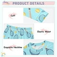 thumbnail image 4 of joogoo Tennis Racket Ball on Blue 2 Piece Long Sleeve Tee and Pants Cotton Pajama Set 3T, 4 of 7