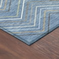 thumbnail image 3 of Addison Rugs Chantille Indoor/Outdoor Transitional Stripes Blue Machine Washable Rectangle Rug, 3' x 5', 3 of 8