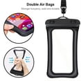 thumbnail image 6 of [2 pack] [up to 8.5"] waterproof floating phone pouch with lanyard, ic iclover waterproof phone case cover, transparent pvc underwater cell phone pouch dry bag - l size (9.9"x4.7"), 6 of 7