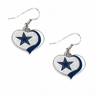 Seattle Seahawks Swirl Heart Earrings