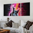 thumbnail image 2 of Shadudu Neon Lights Decor Triptych Set of 3 Prints 12x16 Inches Unframed Modern Wall Decor for Living Room Bedroom Office 12"x16"x3pcs, 2 of 6