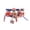 A, variant on Lumifun 7 PCS 4th of July Patriotic Bracelets 2.36 inches, Independence Day Red White and Blue American Star Stretch Bracelets, Jewelry Gifts for Teens Women