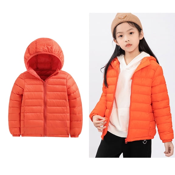 Toddler Winter Coat,Baby Girls Puffer Coat Hooded Jacket Zipper Windproof Jacket Outwear for Toddler Baby Warm Outerwear Baby Girl Winter Clothes