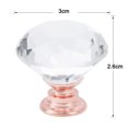 thumbnail image 3 of Perilla de manija de 10 x 30 mm con diamantes brillantes para decoración de puertas de muebles, cajones y gabinetes de color rosa - Oro rosa, 3 of 7