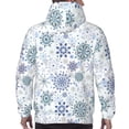 thumbnail image 5 of Hoodies for Men - Retro ice blue snowflakes Long Sleeve Comfrt Men'S Fashion Hoodies & Sweatshirts, Sweatshirts for Men Hoodies Pullover Clothing Clothes with Pouch, 5 of 7