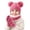 Hot Pink-06, variant on Sentuca Kids Winter Hat Gloves Scarf Set, Bear Ear Knit Beanie Hat Neck Warmer Gloves Boys Girls Warm Cold Weather Outdoor Accessories Size 3-12Y