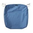 thumbnail image 4 of Classic Accessories Ravenna Water-Resistant Patio Lounge Chair/Loveseat Cushion, 21 x 19 x 5 Inch, Empire Blue, 4 of 20