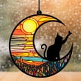 thumbnail image 4 of Attrape-soleil pour Chat Vitrail Suspendu Vitrail Vitrail Attrape-Soleil Chat Commémoratif Attrape-Soleil Vitrail Vitrail Suspendu Vitrail Coloré Imprimé Acrylique Ornements Suspendus pour, 4 of 7