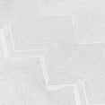 thumbnail image 3 of Violet Linen Princess Zig Zag Vertical Stripes Chevron Pattern, Polyester Jacquard, with Metallic Thread, White, 70 Inch x 216 Inch, Seats 18 to 20 people, Rectangular Tablecloths, 3 of 7