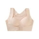 thumbnail image 2 of Sujetador de mujer Hacer subir Elastic Acolchado Hebilla delantera Sujetador deportivo Ropa interior antideslizante inalámbrica, Color de piel, L Scienceny AP001020-04, 2 of 7