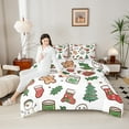 thumbnail image 4 of Castle Fairy 3-Piece Full Gingerbread Christmas Comforter Set, 4 of 8