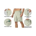 thumbnail image 7 of Mapamyumco Men's Hiking Shorts, Golf Shorts Quick Dry Cargo Shorts Lightweight for Casual, Running (Khaki XL), 7 of 7