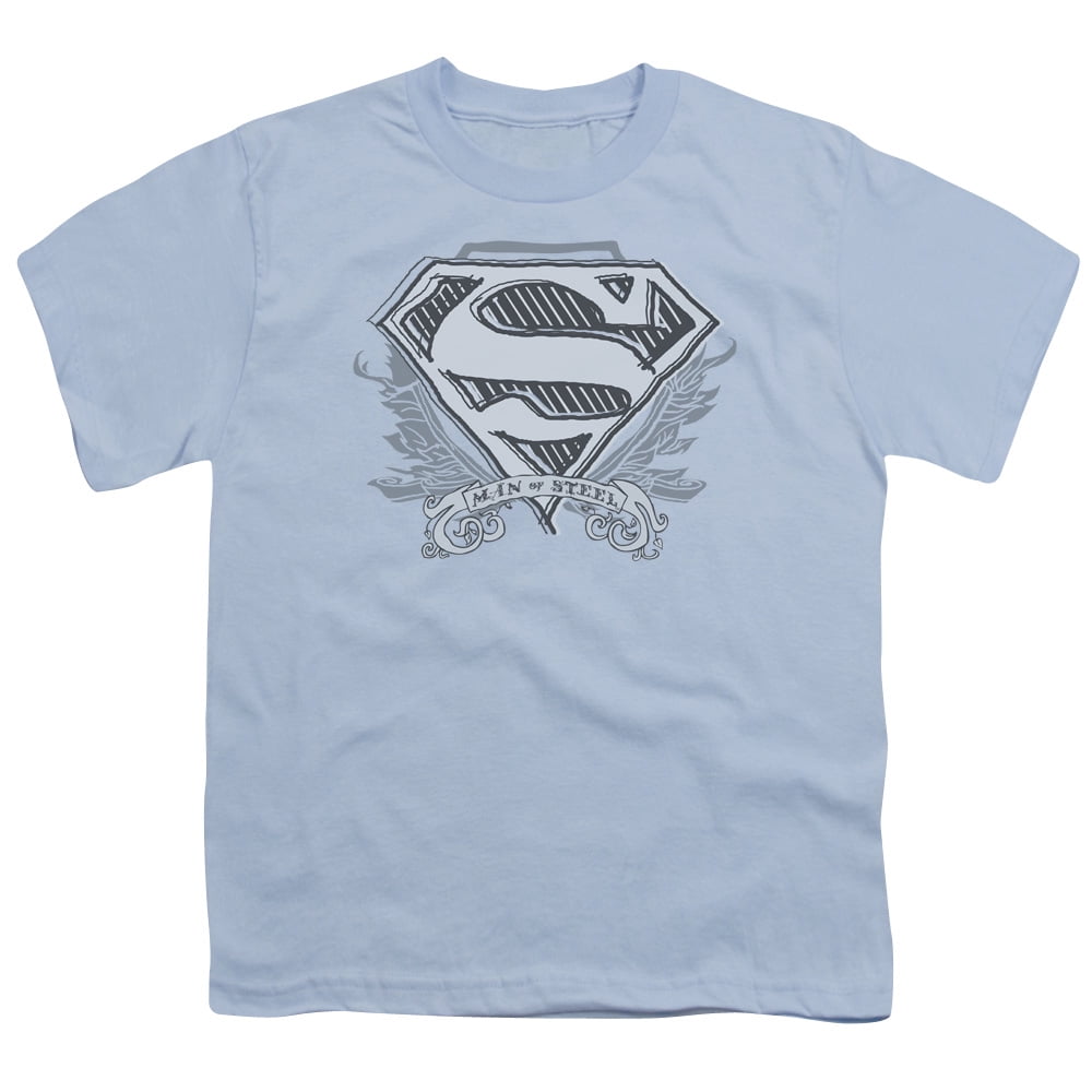 Sons of Gotham Superman Shirt M Mech Shield Adult Ringer T