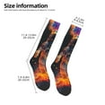 thumbnail image 2 of Naloa Astronaut Cosmic Rainbow Knee Socks, High Socks Long Stretchy Sock Women Knee High Stocking, Long Socks for Women, 2 of 6